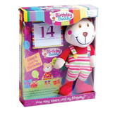 Birthday Buddy Boy Count Down Birthday Bear Toy – Plush Bear with Tear-Off Birthday Calendar