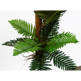 150cm Large Artificial Palm Tree with Natural Covered Trunk – Realistic Faux Plant, Weighted Black Pot