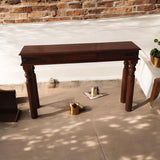 AcaciaHome 120cm Wooden Console Table – Elegant Hallway, Entryway and Living Room Table with Spacious Surface