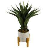 Leaf 55cm Artificial Yucca Plant in Plastic Pot