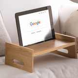Avilo Bamboo Tablet Tray – Hold Your Tablet with Ease, Natural Bamboo Finish