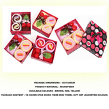 Haven 5 Piece Microfibre Mini Towel Gift Set – Christmas Themed Quick-Drying Towels, Assorted Colours