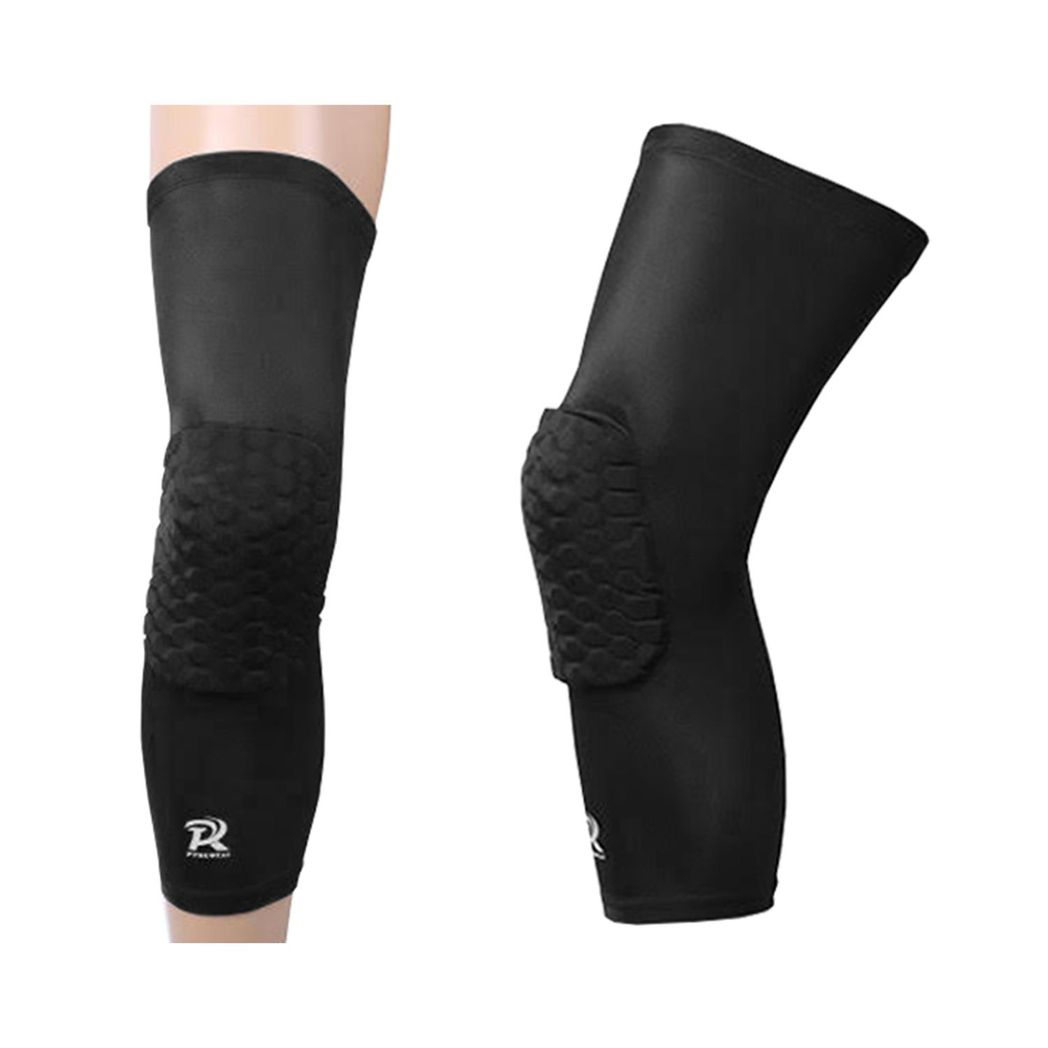 Aquarius Knee Compression Sleeve – Elasticated Knee Support for Gym & Sport, Large, Black