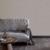 Arthouse Luxe Hessian Heavyweight Vinyl Wallpaper – Fabric Texture Paste the Wall, Mink