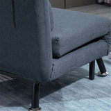 Black 3-in-1 Chair Bed side view