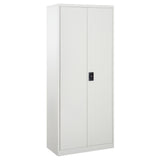 Vinsetto Lockable Metal Filing Cabinet with 2 Doors & 4 Adjustable Shelves – Tall 175cm Office Storage