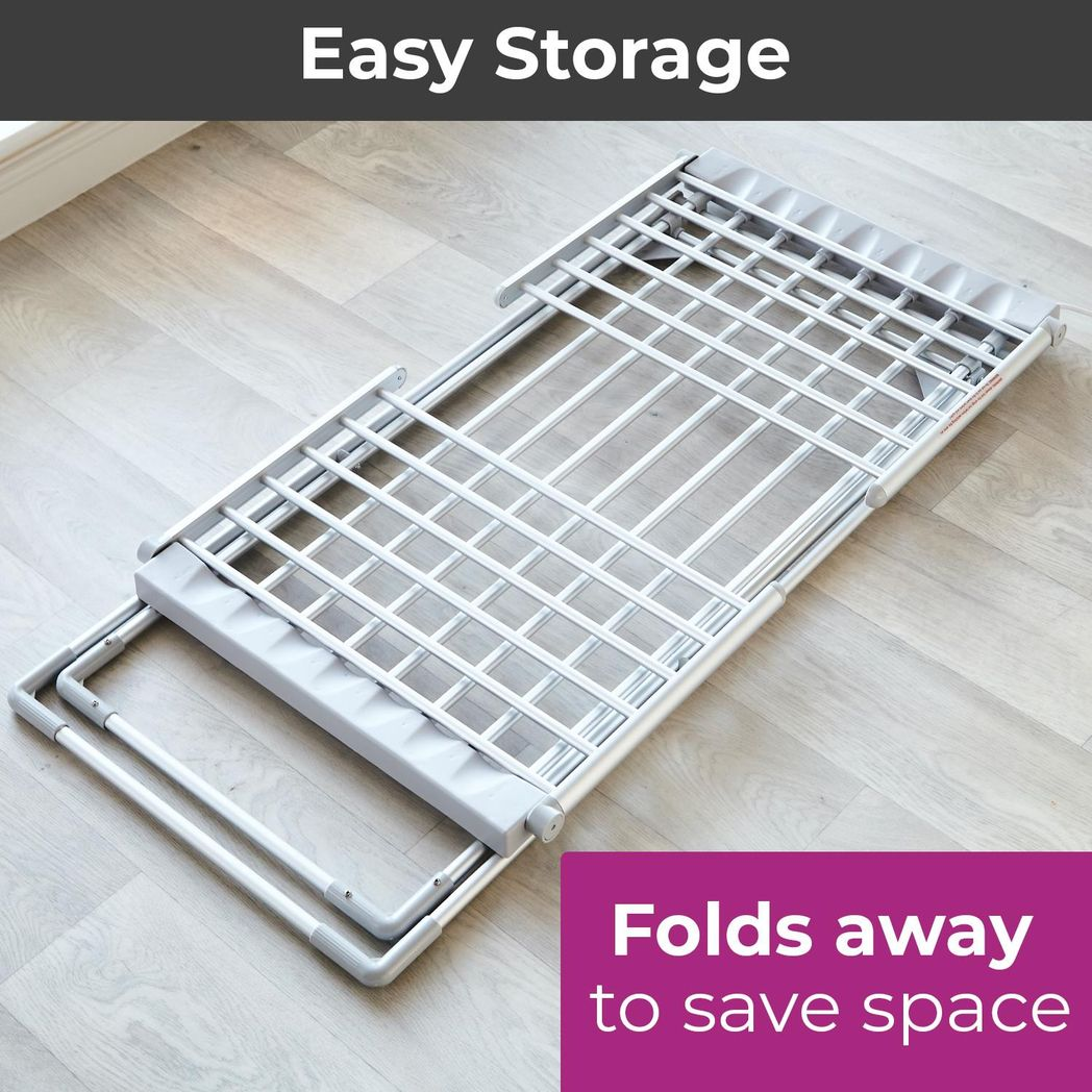Neo Electric Heated Winged Clothes Airer Drying Rack – Fold-Out Wings, Energy-Efficient Indoor Laundry Dryer