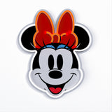YELLOWPOP Disney Minnie Mouse Face LED Neon Wall Lamp – USB Licensed Light for Bedrooms, Red and White