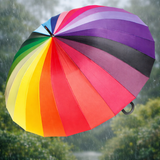 Avilo 24 Rib Rainbow Umbrella – Colourful Rain Umbrella