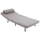 Grey Armless Chair Bed adjustable back detail