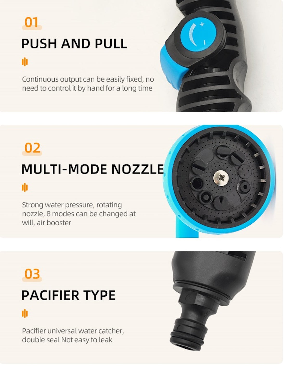 Avilo Flexible Watering Wand & Sprinkler – Lightweight Hose with Quick Connector for Watering Plants