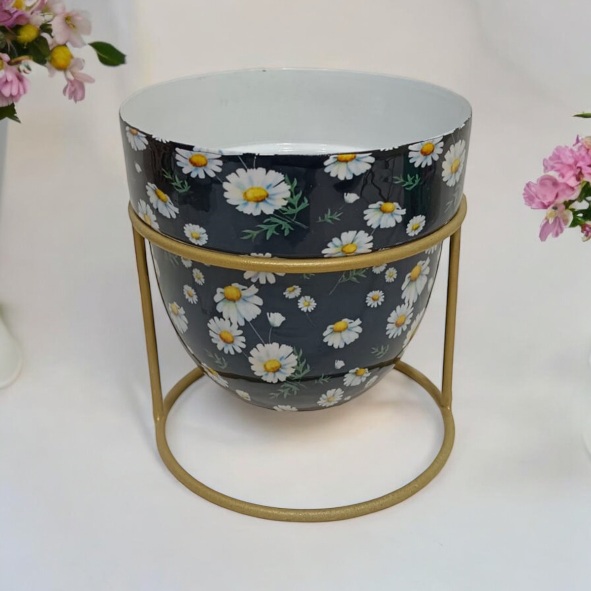 AcaciaHome 13cm Metal Plant Pot Stand