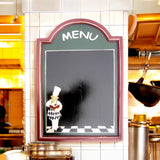 Wall-Mounted Chalkboard Memo Menu Board with Wooden Frame – Kitchen, Bistro & Restaurant, 60 x 40cm Square, Green