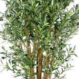 Luxury Artificial Olive Tree, 125cm with Realistic Olives and Real Wood Stems – Premium Faux Plant for Home & Office