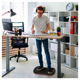 AFS-TEX Active Anti-Microbial Wobble Balance Board, 35 x 50cm – Standing Desk Core Exercise, Black