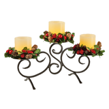 LED Candle Set with Metal Stand