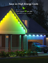 Govee RGBIC Permanent Outdoor Lights, 30m IP67 – Decorative Eaves, Fence & Corridor Lighting
