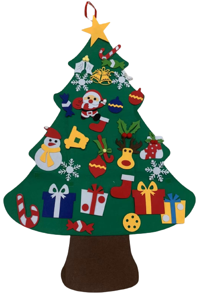 Kids Felt Christmas Tree with Removable Ornaments