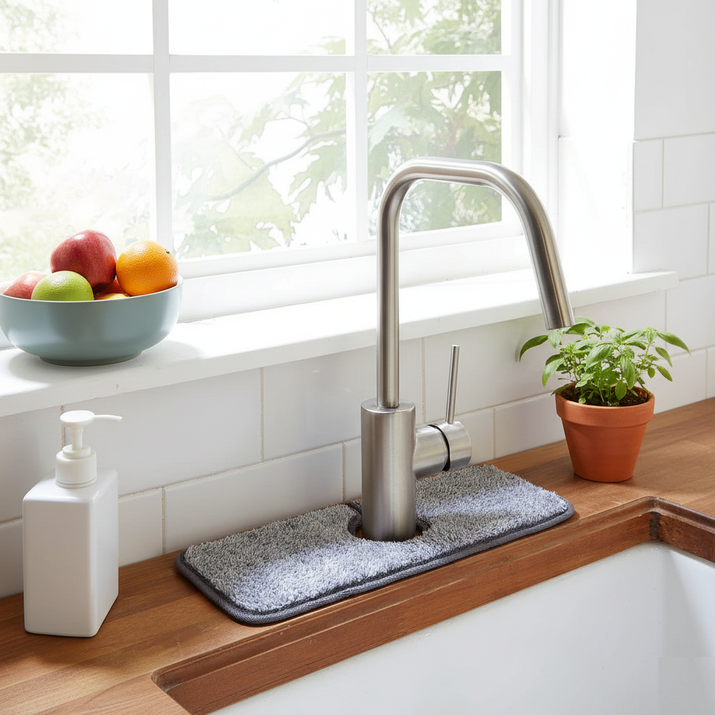Avilo Set of 2 Tap Water Absorption Mats – Ultra Absorbent Kitchen Tap Splash Mats