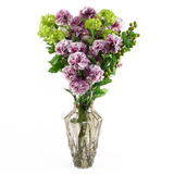 30cm Brown Geometric Glass Vase – Decorative Home Accent, Brown