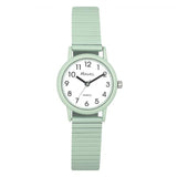 Ravel Unisex Mid Size Coloured Expander Bracelet Watch – Stylish Everyday Wristwatch, Pastel Green