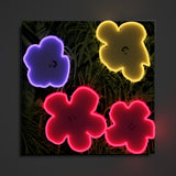 YELLOWPOP Andy Warhol Flowers LED Neon Wall Lamp – Dimmable USB Pop Art Light for Kids' Rooms