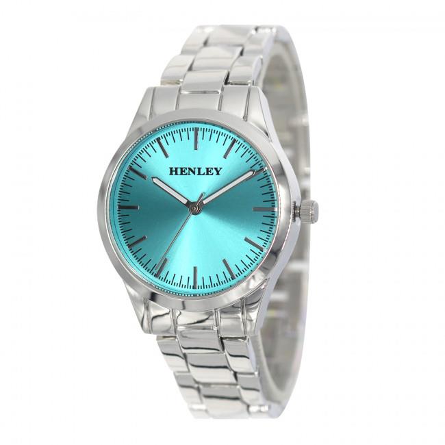 Henley Ladies Bracelet Watch – Sunray Blue Dial, Silver Bracelet