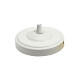White Vintage Ceiling Rose, 108mm – Decorative Ceiling Plate for Chandeliers and Pendant Light Fittings