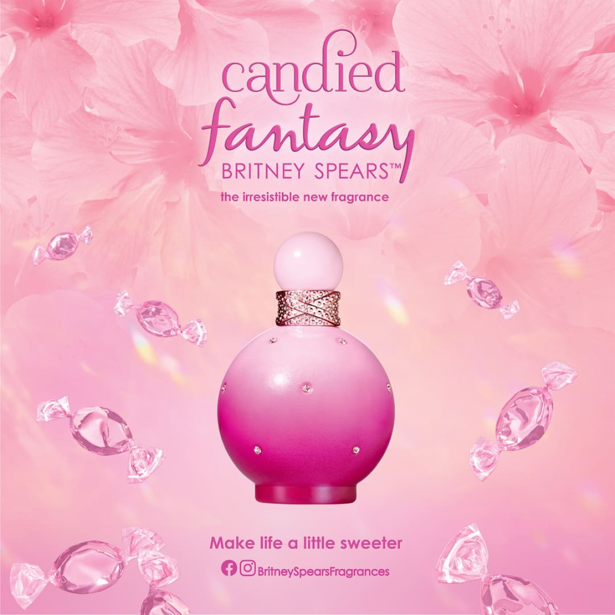 Britney Spears Candied Fantasy Eau de Toilette Spray 30ml – Gourmand, Floral Fragrance for Women