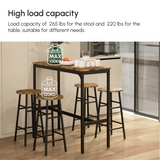 Classic Pub Table and Chairs Set – Compact Bistro Dining Set for Kitchens, Home Bars & Breakfast Nooks