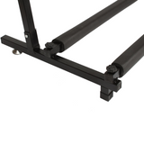 Rack Style Folding Guitar Stand for 7 Guitars and Basses – Tubular Display Holder, Black