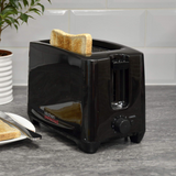 Kitchen Perfected 1.7L Fast Boil Cordless Kettle & 2-Slice Toaster Set – Black