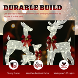 Lighted Christmas Reindeer Family – 3 Piece Outdoor Set with 210 Warm White Lights