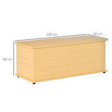 Storage Chest Box with Lid, Chipboard Construction – Living Room, Bedroom & Hallway Storage, Burlywood
