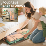Foldable Baby Play Mat – Reversible Dinosaur Foam Crawling Mat, 177 x 146 cm