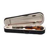 1/2 Size Acoustic Violin Set with Case, Bow & Rosin – Basswood Beginner Violin Outfit for Children, Natural