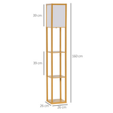Storage Shelf Floor Lamp – Natural
