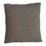 Artisan Furniture Myra Cushion Set of 2 – Woven Design Scatter Cushions with Plump Filling, Grey