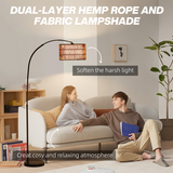 HOMCOM LED Standing Floor Lamp with Foot Switch – Black