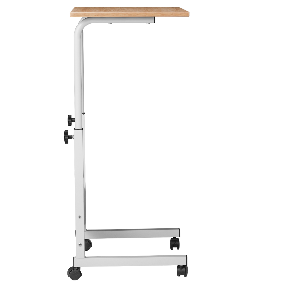 Adjustable Oak-Finish Computer Desk, 60cm P2 Particle Board – Compact Study Desk or Sofa Side Table
