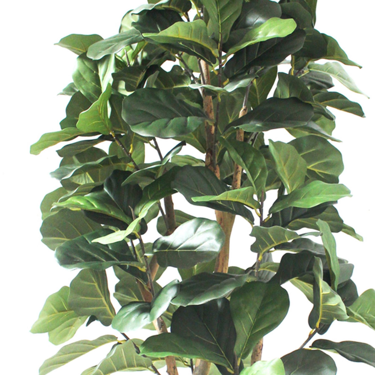 Leaf 180cm Artificial Fiddle Fig Deluxe Tree with Wired Stems – Realistic Potted Plant for Home and Office