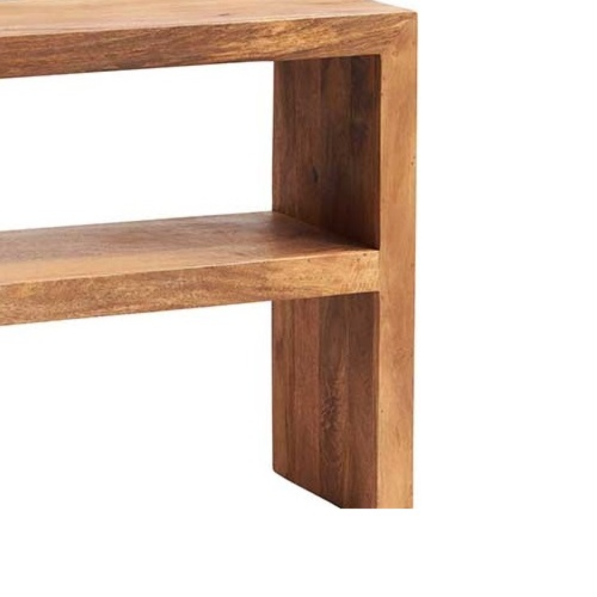 Toko Solid Mango Wood Console Table with Matching Wooden Handles – Hallway Furniture, Light Natural