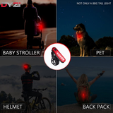 USB Rechargeable Bike Light Set with Bright Front LED, Tail Light & Built-in Power Bank – Waterproof