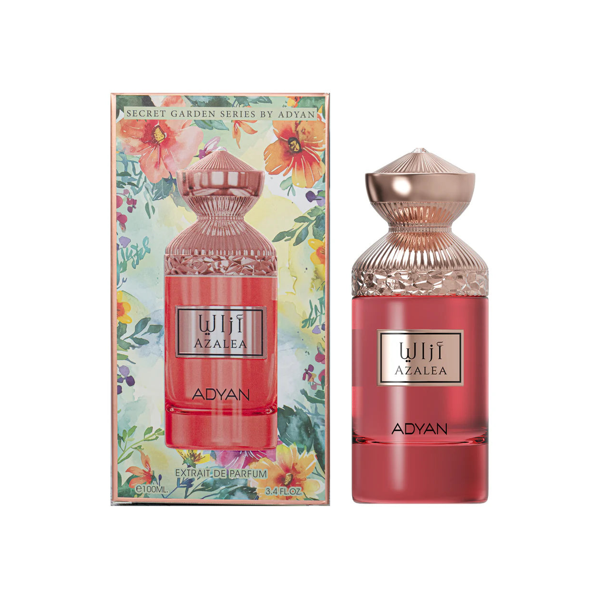 Adyan Azalea: Secret Garden - Extrait de Parfum 100ml – Floral, Oud Fragrance, Unisex