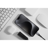 WYEFLOW USB-C to 8-Pin Fast Charging & Data Cable with 27W Power Delivery – Braided, 1m, White