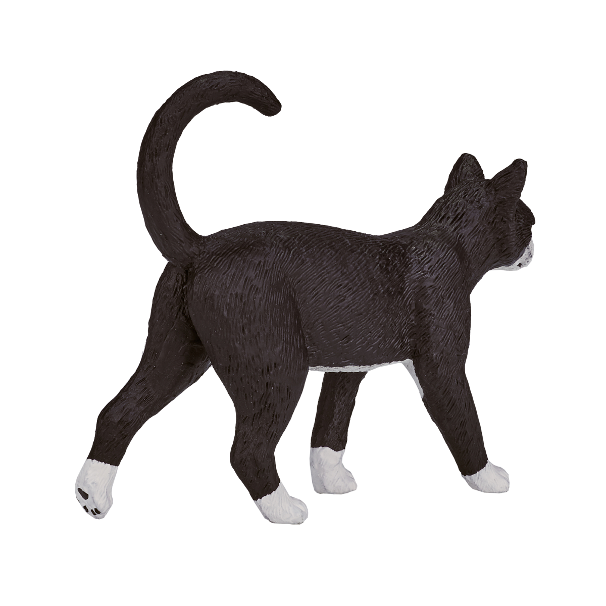 Mojo Black and White Cat Figurine – Realistic Pet Toy