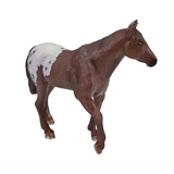 Mojo Appaloosa Stallion Horse Figure, Chestnut Blanket – Realistic Equestrian Toy