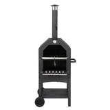 Outdoor Wood-Fired Pizza Oven Kit with Pizza Stone, Peel & Grill Rack – Portable Garden & Camping Pizza Oven