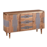 Wilton Acacia Wood Sideboard with 2 Doors & 3 Drawers – Hand-Crafted Dining & Living Room Storage
