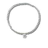 Aye Do Gifts 50th Birthday Cubic Zirconia Silver Bracelet & Gold Balloons Mini Gift Hamper with Milk Chocolate Hearts